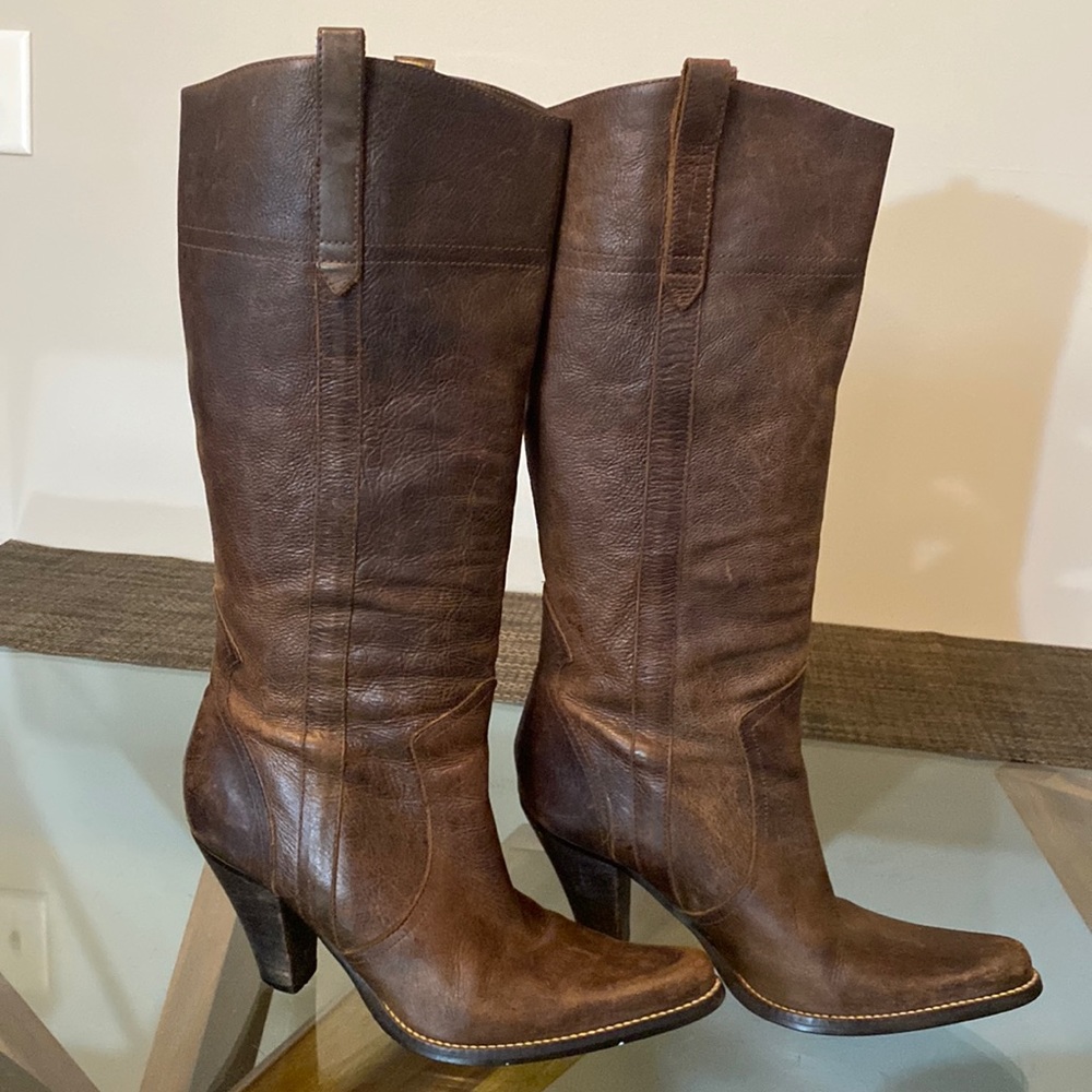 Riverside Tall Leather Heeled Boots.